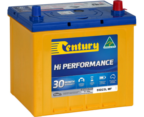Century hi performance car on sale battery 55d23l mf