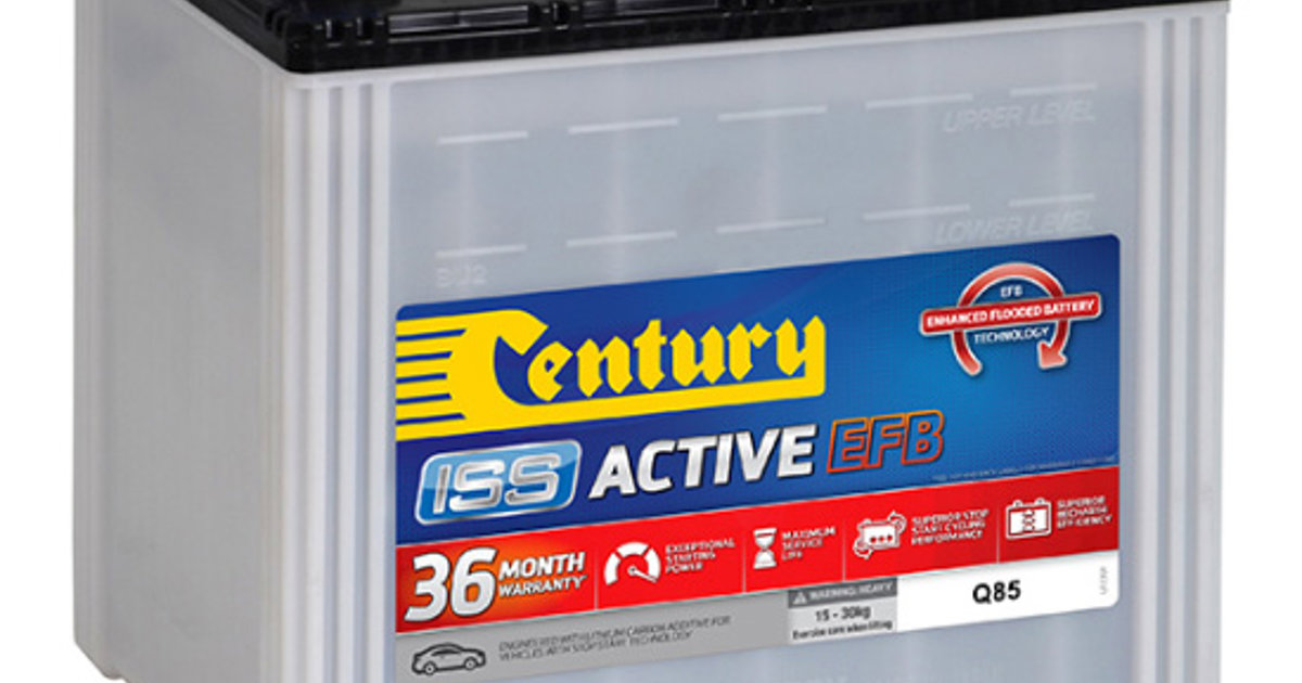 Q85 ISS Active EFB StopStart Stop/Start car batteries Century