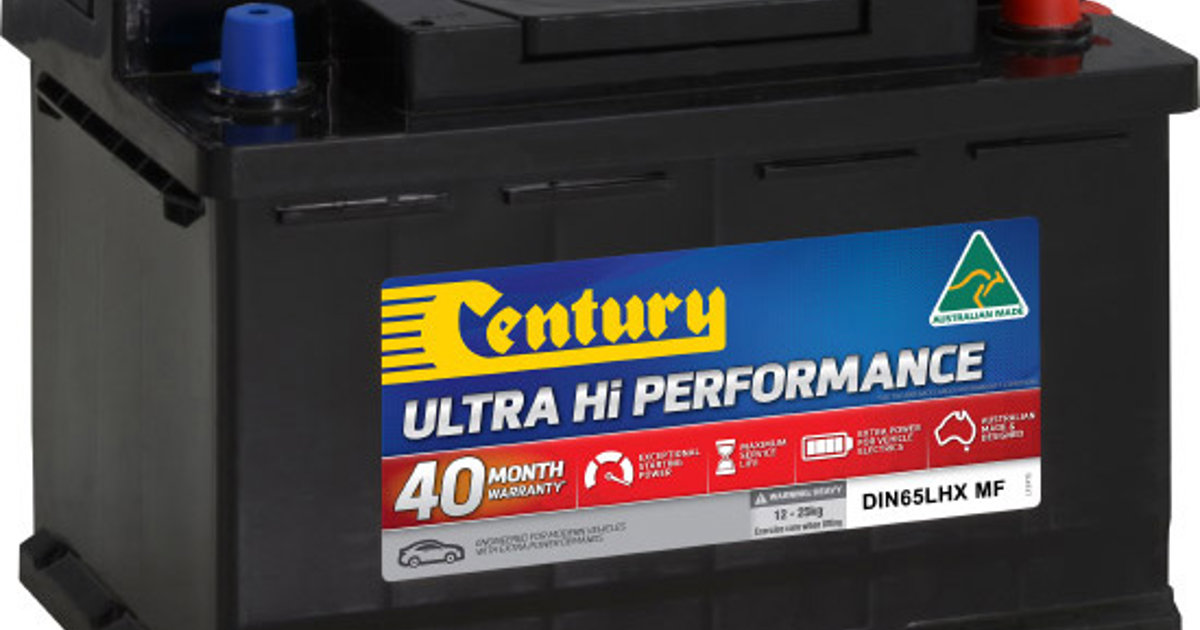 DIN65LHX MF Ultra Hi Performance DIN Conventional car batteries Century Batteries