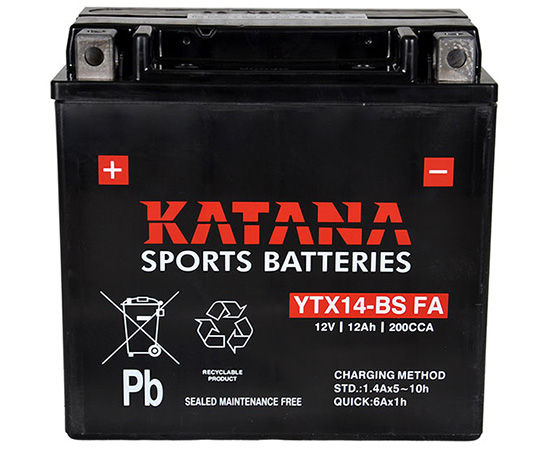 YTX14-BS FA - Maintenance Free AGM Motorcycle & Powersport batteries